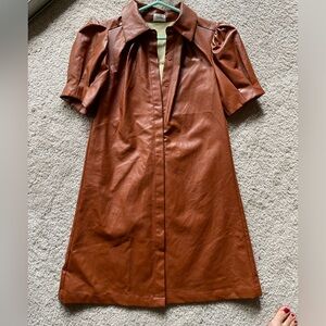 AUREUM Brown Short Sleeve Dress